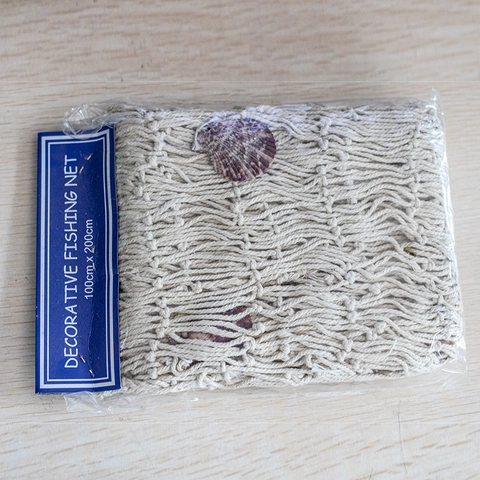 Rete Da Pesca Decorativa Stile Mediterraneo Corda Cotone Appeso A Parete Con Conchiglie Decorazione Nautica Per La Casa