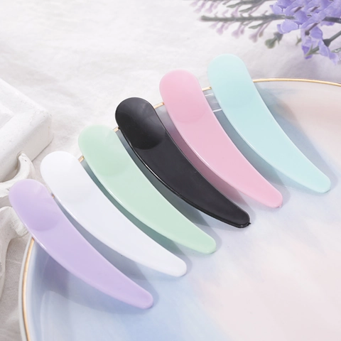 Facial Mask Spatula Crescent Shaped PP Plastic Cosmetic Cream Scoop DIY Skin Care Tools Application Makeup Accessories