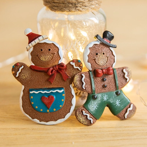 Calamite Da Frigorifero Di Natale Babbo Natale Pupazzo Di Neve Omino Di Pan Di Zenzero Adesivi Magnetici In Resina 3D Per Cucina