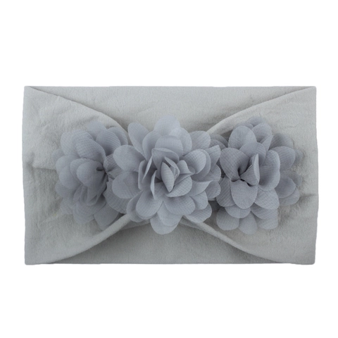 Chiffon Flower Baby Headbands Soft High Elastic Nylon Hair Bands For Newborn Infants Toddler Girls Princess Style