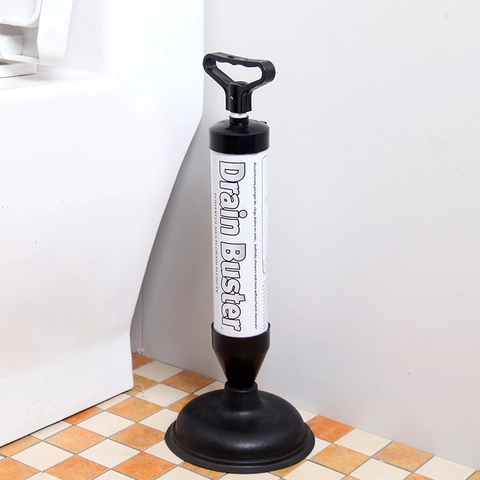 Powerful Manual Air Pressure Toilet Plunger Drain Unblocker Plastic Rubber Pump For Bathroom Sinks Bathtubs Sewers