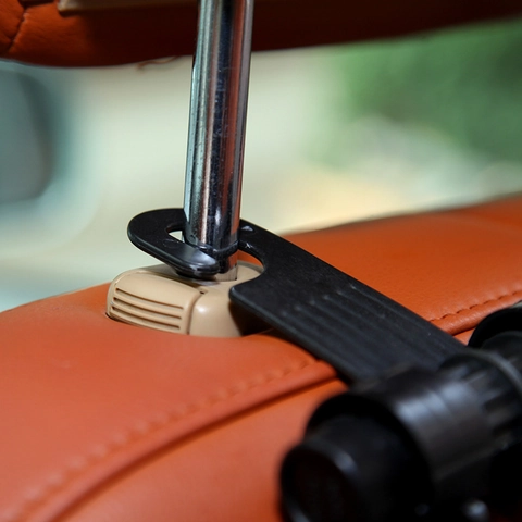 Car Seat Headrest Hook Universal Double Hanger Plastic Auto Backrest Storage Organizer For Bags Purses Umbrellas