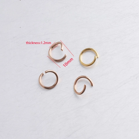 Open Jump Rings 304 Stainless Steel DIY Jewelry Making Findings Connector For Bracelet Necklace Earring