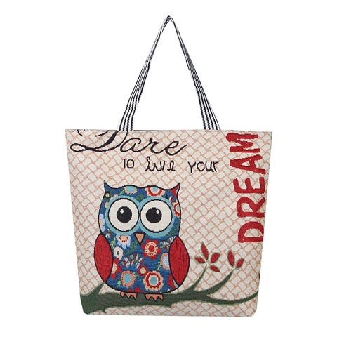 Fris Canvas Tote Bag Grote Capaciteit Schouder Tas Voor Vrouwen Gestreepte Handvat Bedrukt Casual Handtas Dagelijks Reizen Winkelen