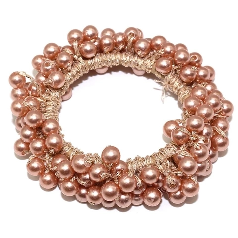 Elegante Haargummi Mit Kunstperlen Elastisch Handgefertigt Gewebt Minimalistisches Stirnband Für Damen Mädchen