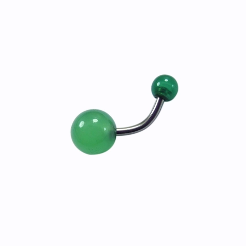 Natural Wood And Stone Belly Button Ring 316 Stainless Steel Curved Barbell Navel Piercing Minimalist Boho Body Jewelry
