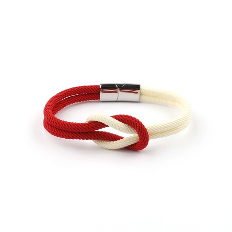 Handgefertigtes Geflochtenes Seilarmband Mit Edelstahl Magnetverschluss Nautischer Seemannsknoten Minimalistisches Handgelenk Schmuck Geschenk Für Herren Damen