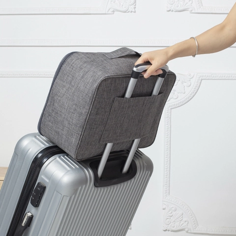 Bolsa De Almacenamiento De Viaje Gran Capacidad Tela Oxford Bolso De Mano Con Funda Para Trolley Para Organización De Ropa