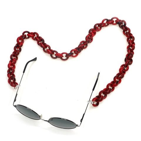 Fashion Acrylic Glasses Chain Anti Slip Eyeglass Lanyard Leopard Print Marble Tortoise Shell Eyewear Strap For Women
