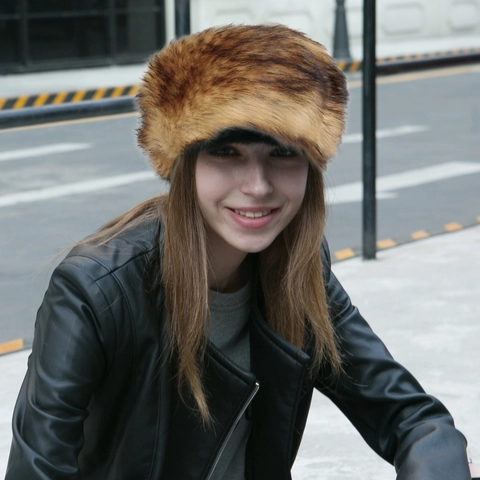 Russian Style Faux Fur Headband Hat Women Thick Fluffy Winter Warm Head Wrap Ear Warmer Cossack Outdoor Fashion Accessory