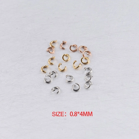 Stainless Steel Open Jump Rings Round Connectors For DIY Jewelry Making Bracelet Necklace Findings Accessories
