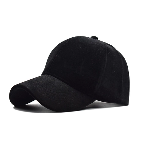 Fluwelen Honkbalpet Effen Kleur Verstelbaar Warm Wintermuts Voor Heren Dames Casual Outdoor
