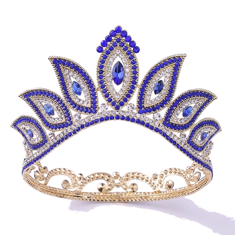 Barock Brautkrone Legierung Funkelnde Strass Kristall Für Hochzeit Geburtstag Party Eleganter Vintage Stil Damen