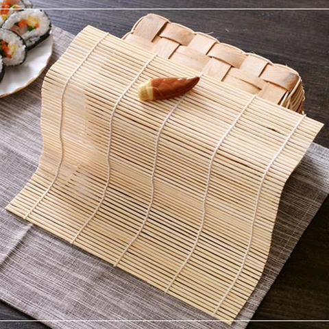 Bamboo Sushi Rolling Mat DIY Kimbap Maker Hand Roller Kitchen Tools Natural Eco Friendly