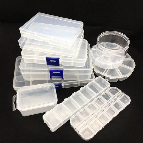 Mini Custodia Per Gioielli In Plastica Trasparente Organizzatore Per Perline Multi Scomparto Organizzatore In PP
