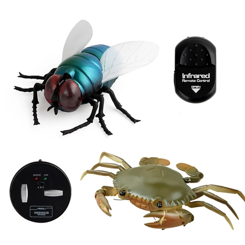 Giocattolo Animale Insetto Telecomandato Infrarossi RC Simulazione Realistica Mosca Coccinella Ape Mantide Scherzo Novità Plastica
