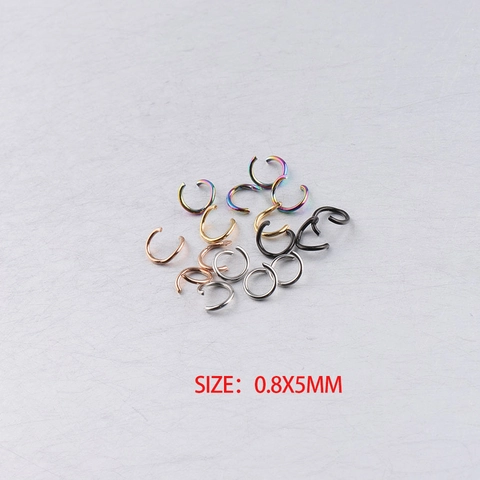 Stainless Steel Open Jump Rings Round Connectors For DIY Jewelry Making Findings Multi Color