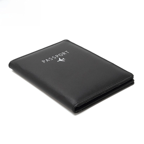 Passport Holder PU Leather RFID Blocking Travel Wallet Multi Card Slots Case Cover For Men Women