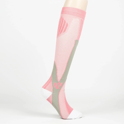 Nylon Breathable Compression Socks For Men Women Athletic Outdoor Cycling Running Sports Anti Friction Knee High Socks