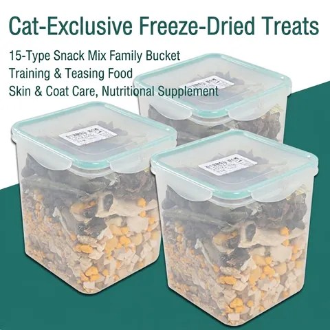 Freeze Dried Cat Treats Multi Flavor Chicken Salmon Fish Egg Yolk Natural High Protein Nutritious Snacks For Kittens Cats