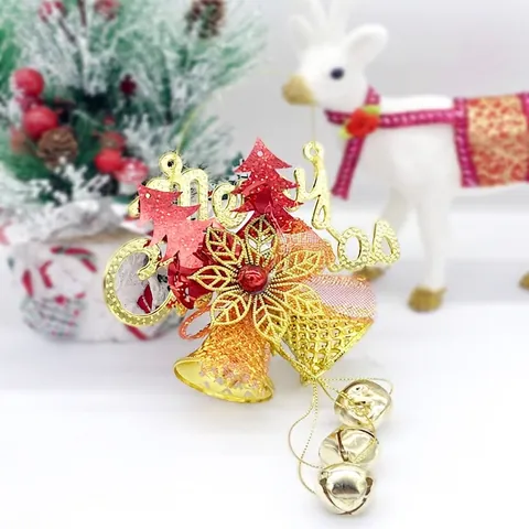 Ornamenti Appesi Campana Di Natale Targa Lettere Buon Natale Campane In Plastica E Metallo Decorazione Per Albero Casa