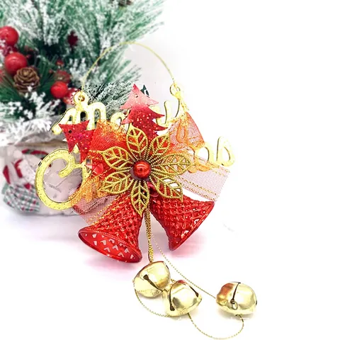 Ornamenti Appesi Campana Di Natale Targa Lettere Buon Natale Campane In Plastica E Metallo Decorazione Per Albero Casa