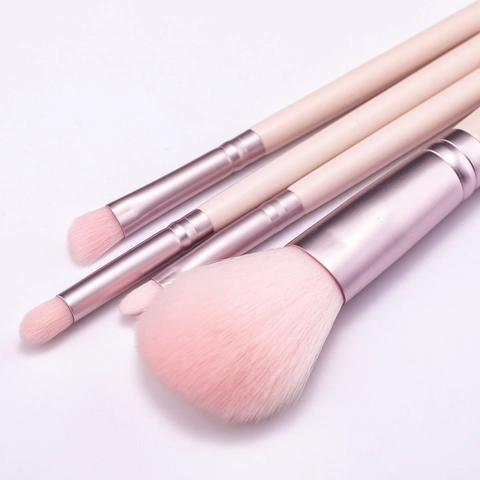 Roze Roségouden Make-up Kwasten Voor Poeder Oogschaduw Blush Met Nylon Haren En Houten Handvat Draagbare Schoonheidshulpmiddelen