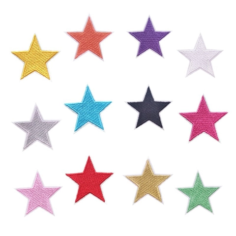 Toppe Ricamate A Stella Da Stirare O Cucire Applique Decorative In Tessuto Per Vestiti Zaini Giacche Riparazione Fai Da Te Forma Di Stella