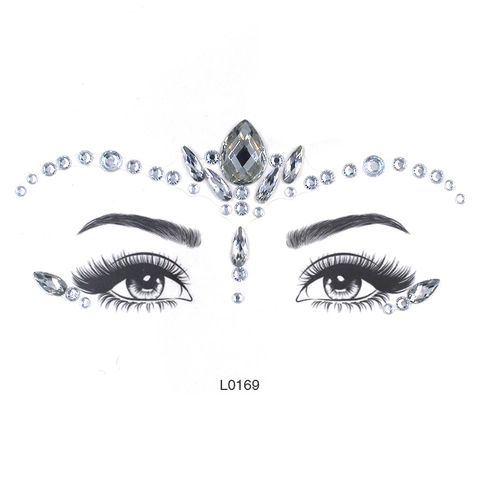 Gemas Faciales Pegatinas De Diamantes Autoadhesivas Joyas Corporales Para Maquillaje De Fiesta Rave Decoración Sirena
