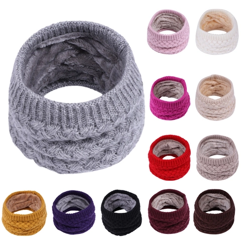 Winter Strick Halswärmer Fleece Gefüttert Thermal Snood Zopfstrick Dick Warm Outdoor Rundschal Für Damen Und Herren