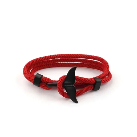 Woven Rope Bracelet With Alloy Ocean Theme Charms Adjustable Milan Thread Nautical Jewelry For Men And Women