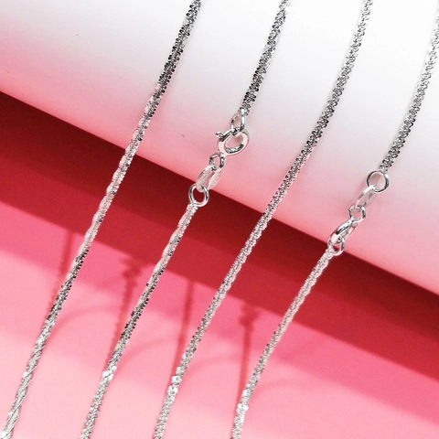 S925 Sterlingsilber Popcorn-Kette Halskette Für Damen Minimalistisch Platinierte Gliederkette Schlüsselbeinkette Schmuck Geschenk