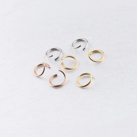 Open Jump Rings 304 Stainless Steel DIY Jewelry Making Findings Connector For Bracelet Necklace Earring