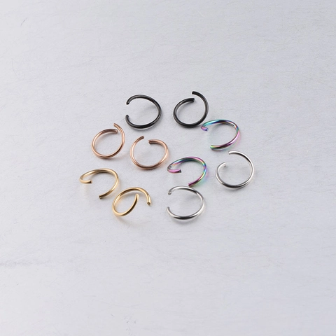 Stainless Steel Open Jump Rings Circular Metal Connectors For DIY Jewelry Making Crafts Vacuum Real Gold Plated