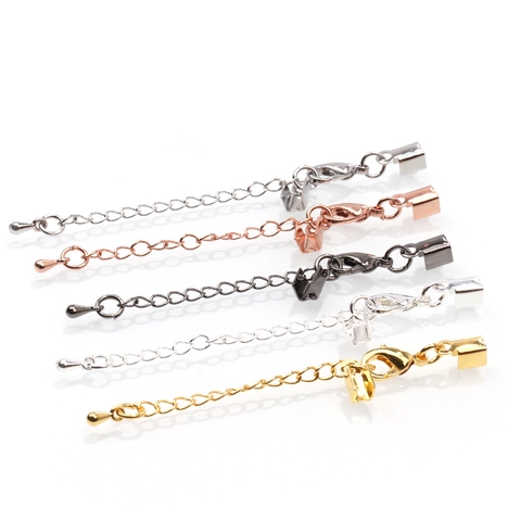 Accessorio Gioielli Rame Chiusura Moschettone Catena Estensione Coprifilo Per Bracciale Collana Fai Da Te