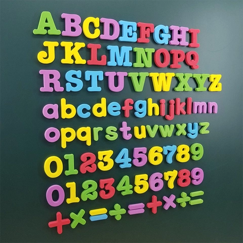 Magnetische Alfabet Letters Cijfers Eva Schuim Koelkaststickers Educatief Spelling Rekenen Leerspeelgoed Voor Peuters Kinderen