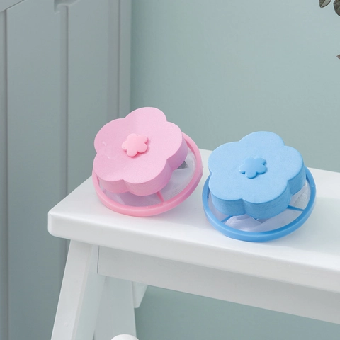 Filtro Pelucchi Per Lavatrice Raccoglitore Di Peli Galleggiante Forma Di Fiore Sacchetto A Rete Accessori Per Bucato