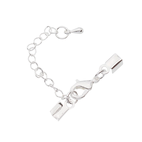 Copper Jewelry Finding Lobster Clasp Extension Chain Cord End Caps For DIY Bracelet Necklace Making