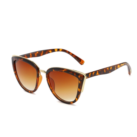 Occhiali Da Sole Cat Eye Da Donna Moda Montura PC Decorazione In Metallo UV400 Lenti Sfumate Stile Vintage