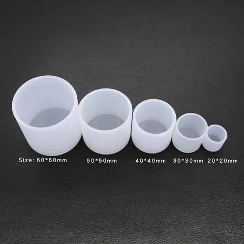 Siliconen Cilindrische Vorm Spiegeloppervlak Transparant Voor DIY Harsgieten Kaarsen Zeep Maken Knutselgereedschap
