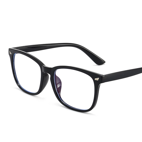 Occhiali Anti Luce Blu Quadrati Montatura PC Lenti AC Protezione Oculare Computer Unisex Stile Retrò