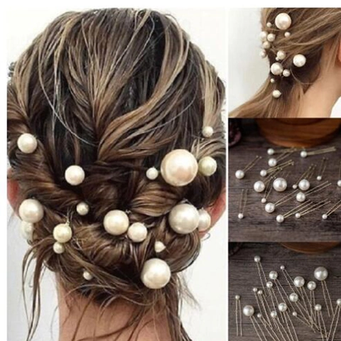 Forcine Per Capelli Da Sposa Lega Perla Artificiale Forcine A U Accessori Eleganti Per Acconciature Da Donna