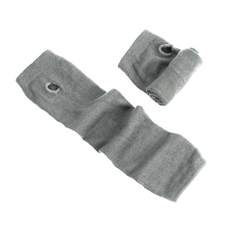 Knitted Long Arm Warmers Fingerless Gloves With Thumb Hole Striped Gothic Punk Ninja Streetwear Unisex Arm Sleeves