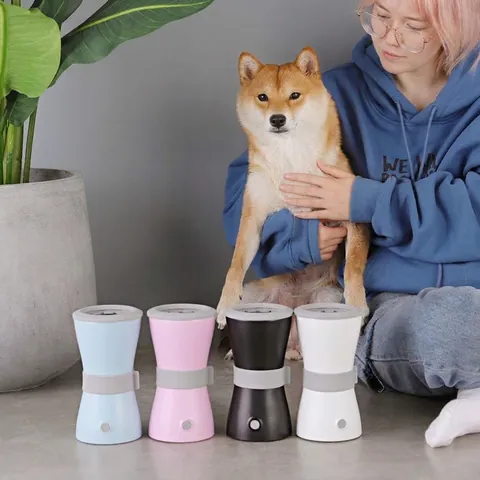 Pulitore Zampe Cane Elettrico Automatico USB Ricaricabile Silicone Portatile Spazzola Per Pulizia Zampe Animali