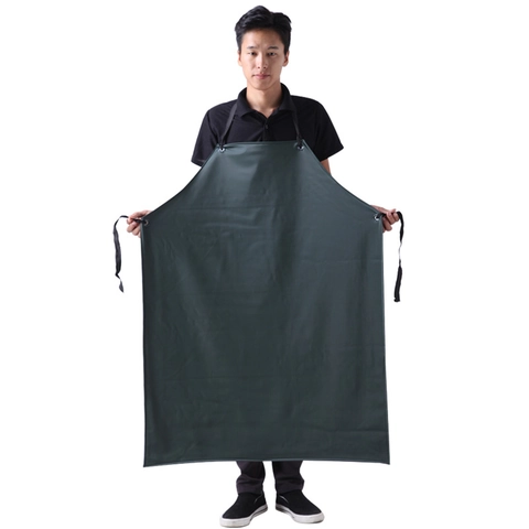 Grembiule In PVC Impermeabile Ispessito Resistente All'olio Regolabile Senza Maniche Abbigliamento Da Lavoro Da Cucina Per Uomini Donne