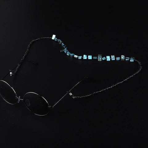 Cadena De Gafas De Concha Con Cuentas Hecha A Mano Cordón Antideslizante Metal Estilo Étnico Retro Soporte Gafas Para Mujeres Niñas