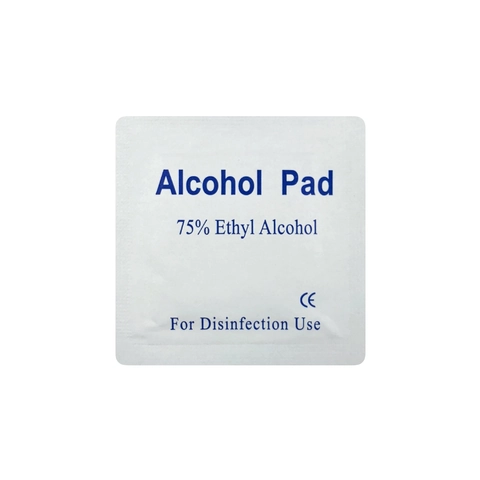 Alcohol Prep Pads Ethyl Alcohol Disinfection Cleaning Wipes For Nail Care Tools Individually Wrapped Square Portable