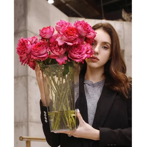 Secchio Per Fiori Per Fioristi Plastica Inspessita Alluminio Acrilico Trasparente Contenitore Per Composizioni Floreali Decorazione