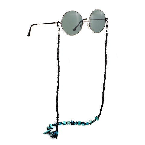 Cadena De Gafas De Concha Con Cuentas Hecha A Mano Cordón Antideslizante Metal Estilo Étnico Retro Soporte Gafas Para Mujeres Niñas