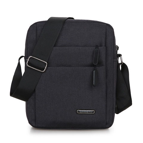 Men Crossbody Bag Waterproof Oxford Fabric Multi Pocket Business Casual Messenger With Adjustable Strap